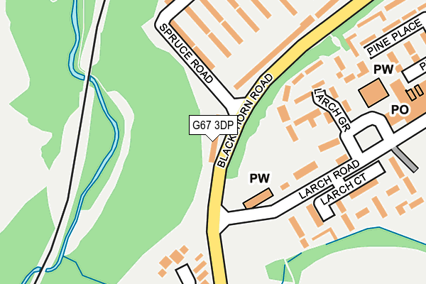 G67 3DP map - OS OpenMap – Local (Ordnance Survey)