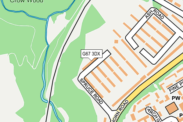 G67 3DX map - OS OpenMap – Local (Ordnance Survey)