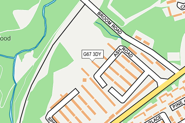 G67 3DY map - OS OpenMap – Local (Ordnance Survey)