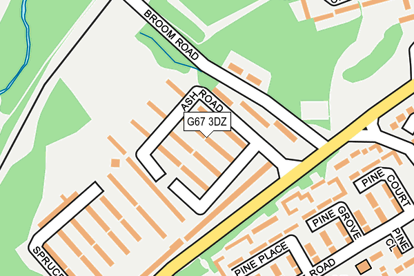 G67 3DZ map - OS OpenMap – Local (Ordnance Survey)
