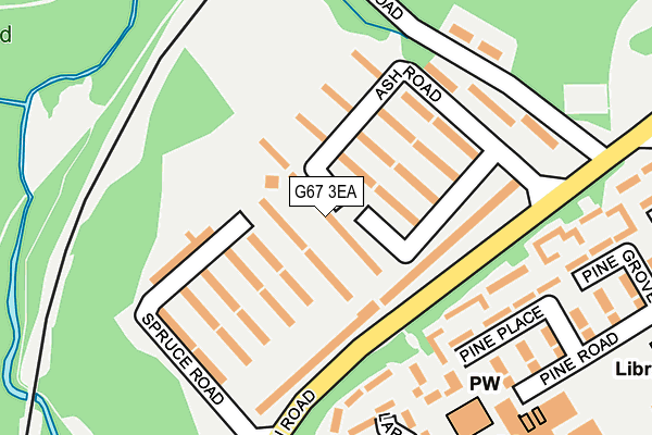 G67 3EA map - OS OpenMap – Local (Ordnance Survey)