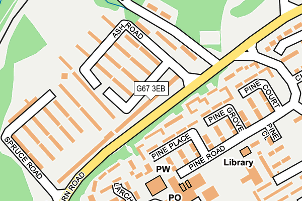 G67 3EB map - OS OpenMap – Local (Ordnance Survey)