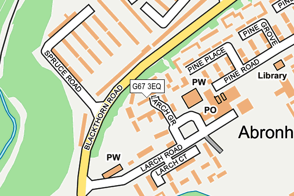 G67 3EQ map - OS OpenMap – Local (Ordnance Survey)