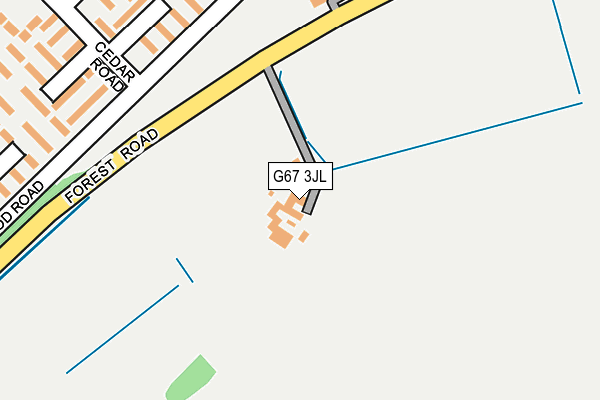 G67 3JL map - OS OpenMap – Local (Ordnance Survey)