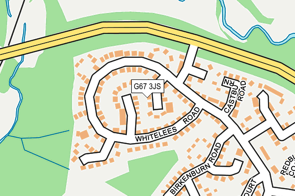 G67 3JS map - OS OpenMap – Local (Ordnance Survey)