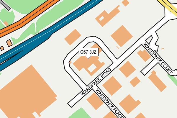 G67 3JZ map - OS OpenMap – Local (Ordnance Survey)