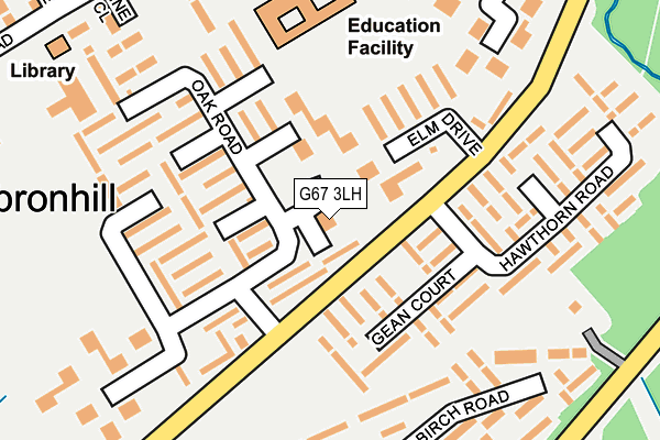G67 3LH map - OS OpenMap – Local (Ordnance Survey)
