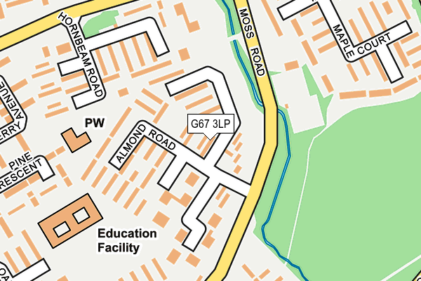 G67 3LP map - OS OpenMap – Local (Ordnance Survey)