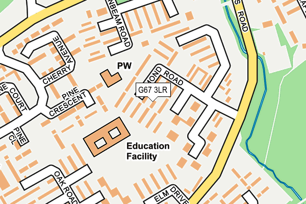 G67 3LR map - OS OpenMap – Local (Ordnance Survey)