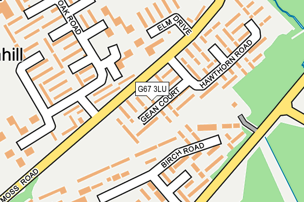 G67 3LU map - OS OpenMap – Local (Ordnance Survey)