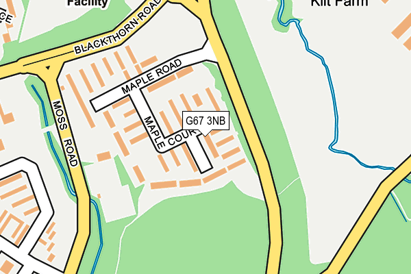 G67 3NB map - OS OpenMap – Local (Ordnance Survey)