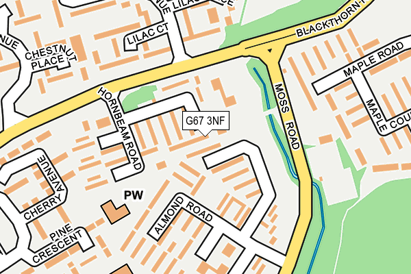 G67 3NF map - OS OpenMap – Local (Ordnance Survey)