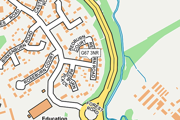 G67 3NR map - OS OpenMap – Local (Ordnance Survey)