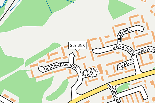 G67 3NX map - OS OpenMap – Local (Ordnance Survey)