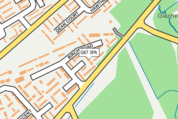 G67 3PA map - OS OpenMap – Local (Ordnance Survey)