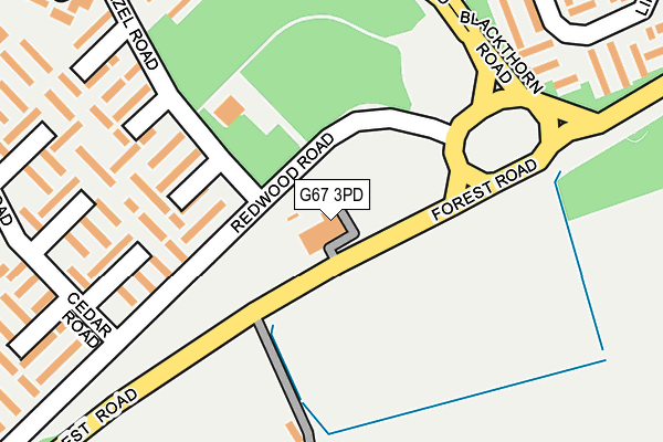 G67 3PD map - OS OpenMap – Local (Ordnance Survey)