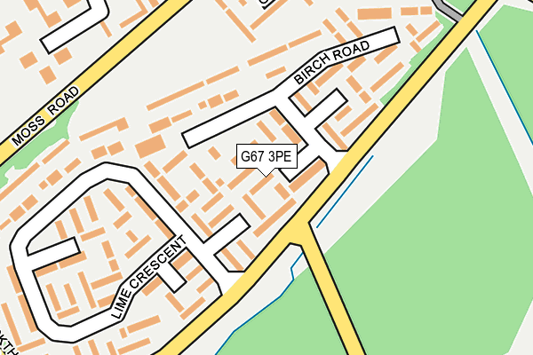 G67 3PE map - OS OpenMap – Local (Ordnance Survey)