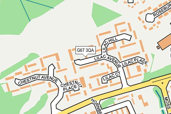 G67 3QA map - OS OpenMap – Local (Ordnance Survey)