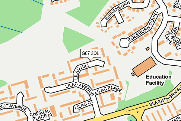 G67 3QL map - OS OpenMap – Local (Ordnance Survey)