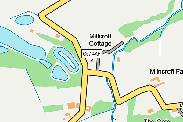 G67 4AF map - OS OpenMap – Local (Ordnance Survey)