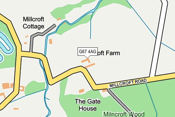 G67 4AG map - OS OpenMap – Local (Ordnance Survey)