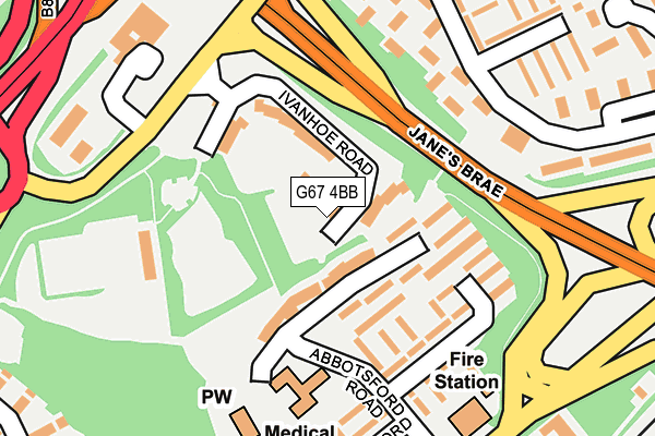 G67 4BB map - OS OpenMap – Local (Ordnance Survey)