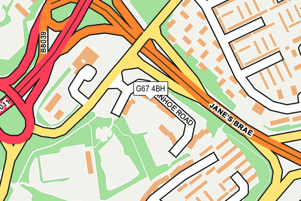 G67 4BH map - OS OpenMap – Local (Ordnance Survey)