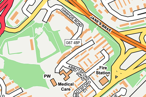 G67 4BP map - OS OpenMap – Local (Ordnance Survey)