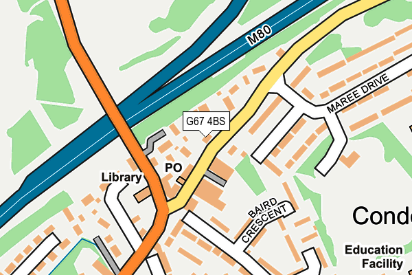 G67 4BS map - OS OpenMap – Local (Ordnance Survey)