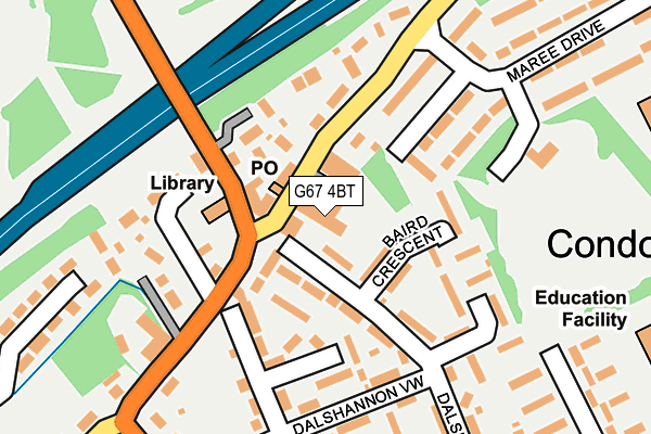 G67 4BT map - OS OpenMap – Local (Ordnance Survey)