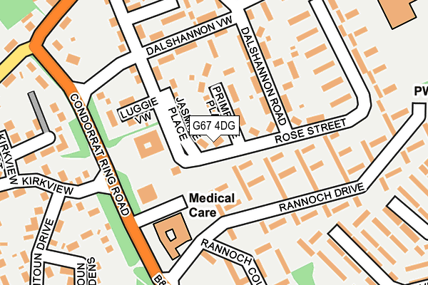 G67 4DG map - OS OpenMap – Local (Ordnance Survey)