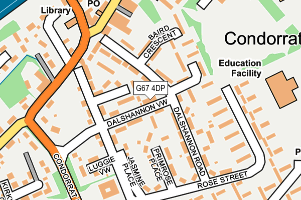 G67 4DP map - OS OpenMap – Local (Ordnance Survey)