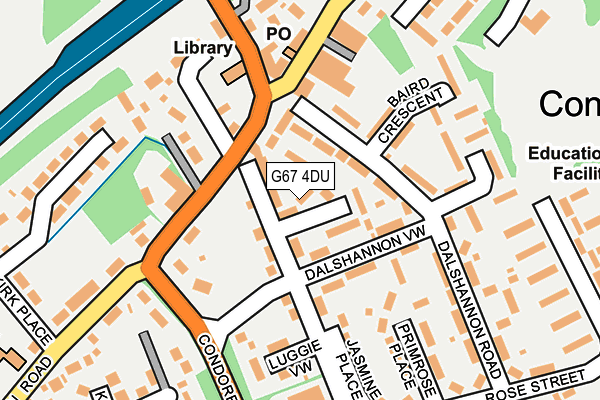 G67 4DU map - OS OpenMap – Local (Ordnance Survey)