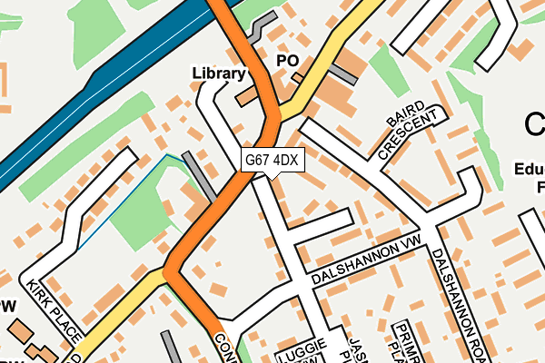 G67 4DX map - OS OpenMap – Local (Ordnance Survey)