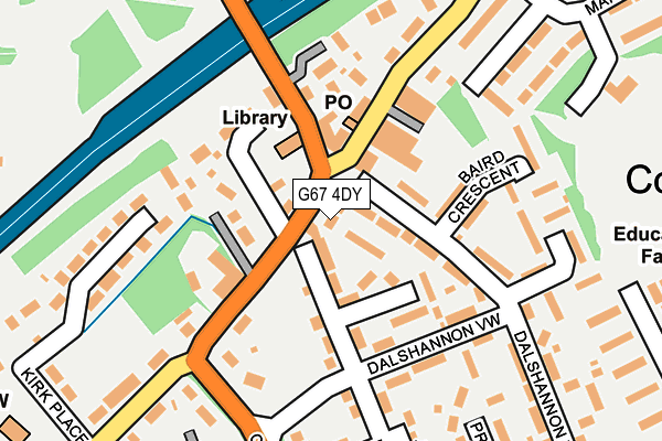 G67 4DY map - OS OpenMap – Local (Ordnance Survey)