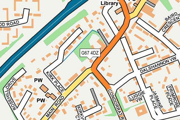 G67 4DZ map - OS OpenMap – Local (Ordnance Survey)