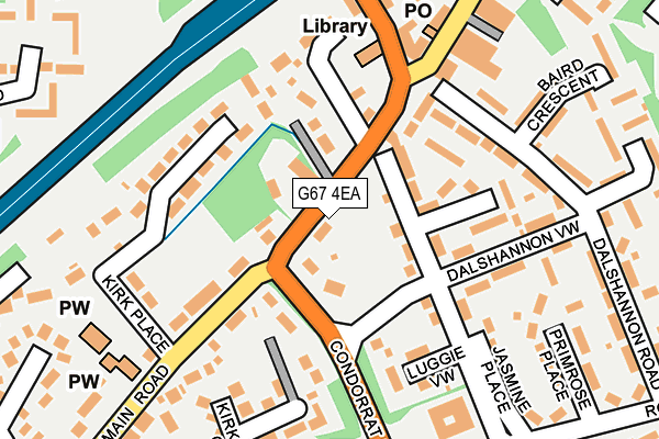 G67 4EA map - OS OpenMap – Local (Ordnance Survey)