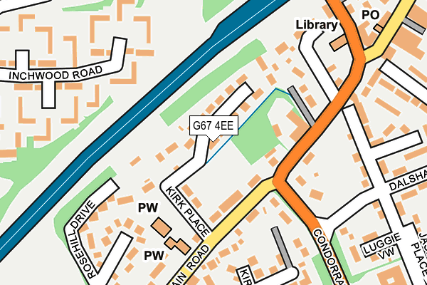 G67 4EE map - OS OpenMap – Local (Ordnance Survey)