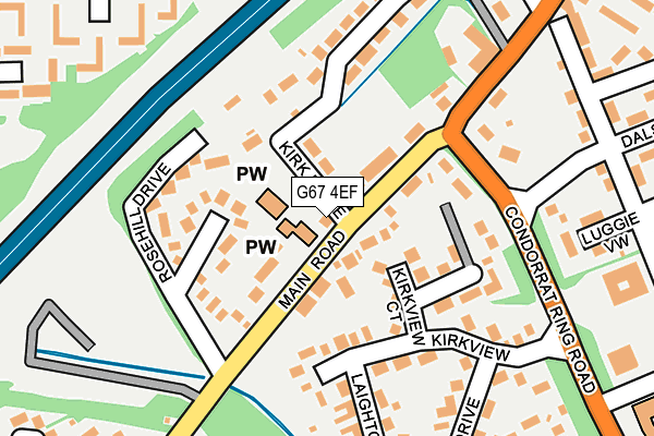 G67 4EF map - OS OpenMap – Local (Ordnance Survey)