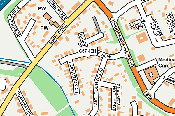 G67 4EH map - OS OpenMap – Local (Ordnance Survey)