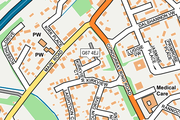 G67 4EJ map - OS OpenMap – Local (Ordnance Survey)