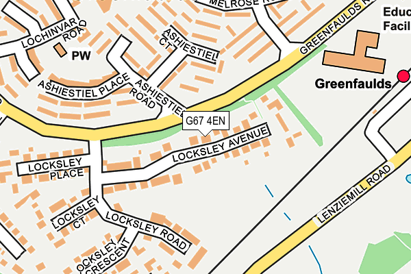 G67 4EN map - OS OpenMap – Local (Ordnance Survey)