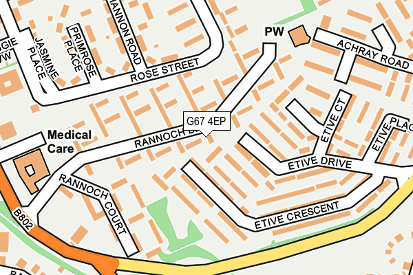 G67 4EP map - OS OpenMap – Local (Ordnance Survey)