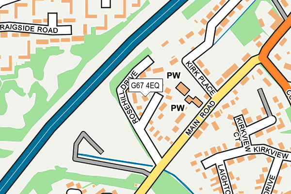 G67 4EQ map - OS OpenMap – Local (Ordnance Survey)