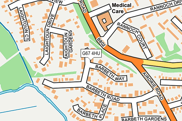 G67 4HU map - OS OpenMap – Local (Ordnance Survey)