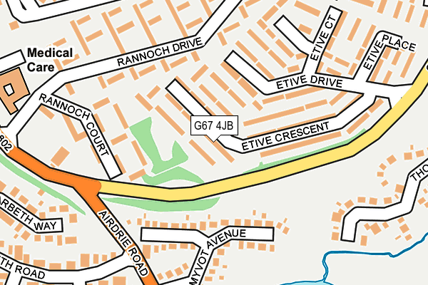 G67 4JB map - OS OpenMap – Local (Ordnance Survey)