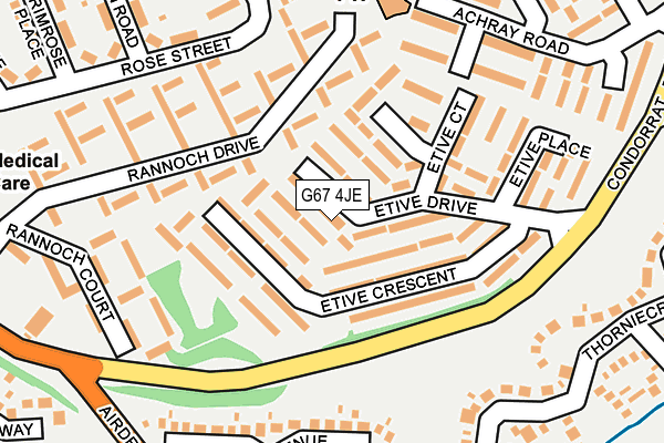 G67 4JE map - OS OpenMap – Local (Ordnance Survey)