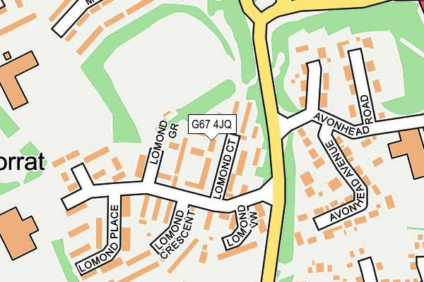 G67 4JQ map - OS OpenMap – Local (Ordnance Survey)