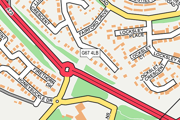 G67 4LB map - OS OpenMap – Local (Ordnance Survey)