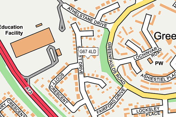 G67 4LD map - OS OpenMap – Local (Ordnance Survey)